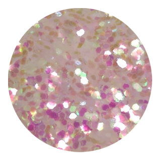 Irisierendes Glitter pink 0,4 mm 50 ml
