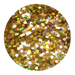 Holografisches Glitter Gold 1,5 mm 20 ml