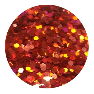 Holografisches Glitter Rot 1,5 mm 20 ml