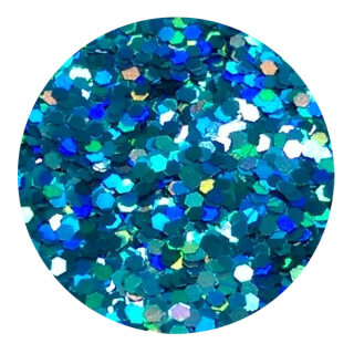 Holografisches Glitter Hellblau 0,4 mm 20 ml