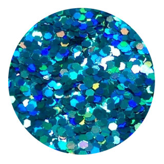 Holografisches Glitter Hellblau 0,4 mm 100 ml