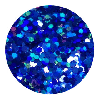 Holografisches Glitter Royalblau 1,5 mm 100 ml