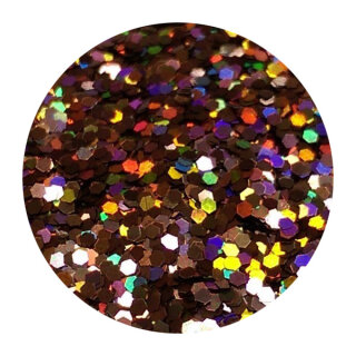 Holografisches Glitter Kupfer 0,4 mm 20 ml